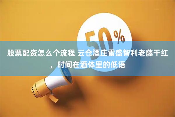 股票配资怎么个流程 云仓酒庄雷盛智利老藤干红，时间在酒体里的低语